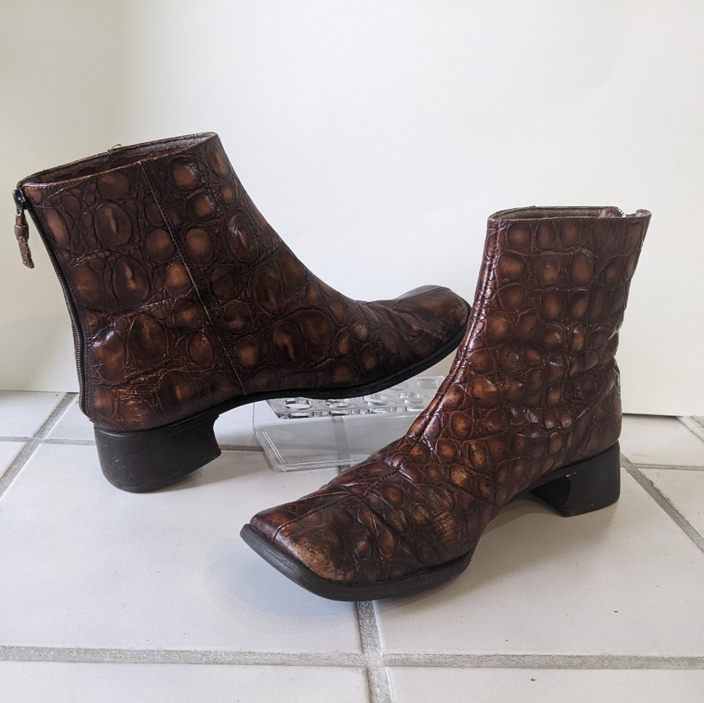 Vintage leather boots